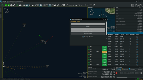Rig move and tug management option for NaviPac Pro