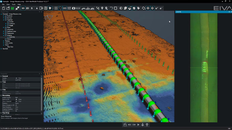 Display video images (Waterfall)